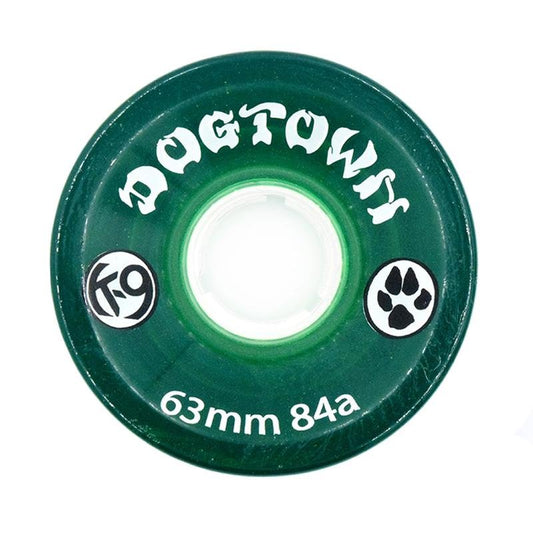 Dogtown 63mm x 84a K-9 Cruiser Clear Green Skateboards Wheels 4pk-5150 Skate Shop