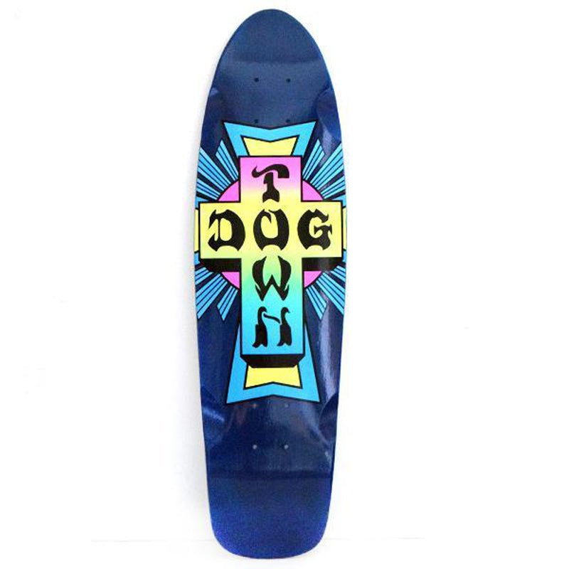 Dogtown 7.75" x 28.5" Cross Logo Cruiser Rainbow Skateboard Deck - 5150 Skate Shop