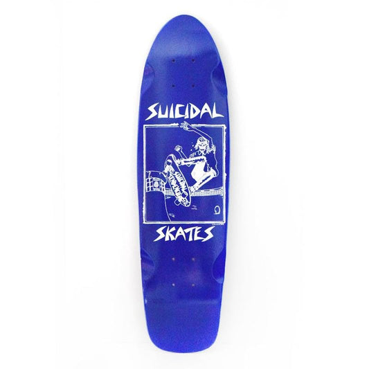 Dogtown 7.75 x 28.5 Suicidal Skates Pool Skater Cruiser Screen Printed Blue Skateboard Deck-5150 Skate Shop