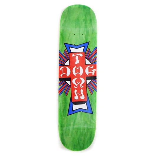 Dogtown 8.25" Street Cross Logo Green/Red Cross Skateboard Deck-5150 Skate Shop