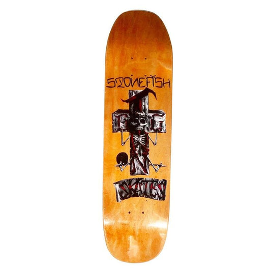 Dogtown 8.25" x 32.2" Stone Fish Pool Orange Stain Skateboard Deck-5150 Skate Shop