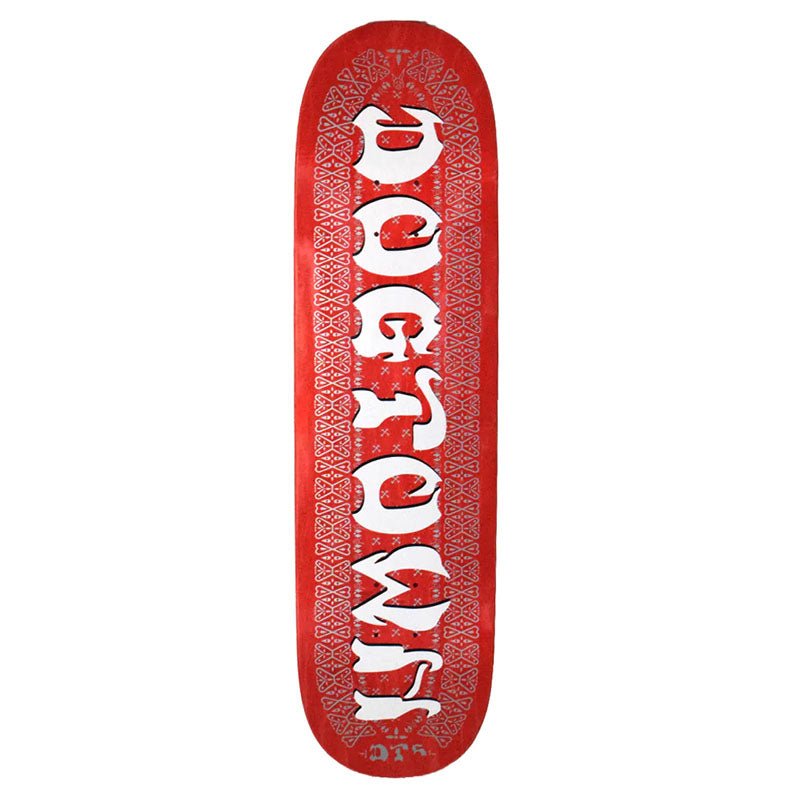 Dogtown 8.5" Bandana Street Red Stain Skateboard Deck - 5150 Skate Shop