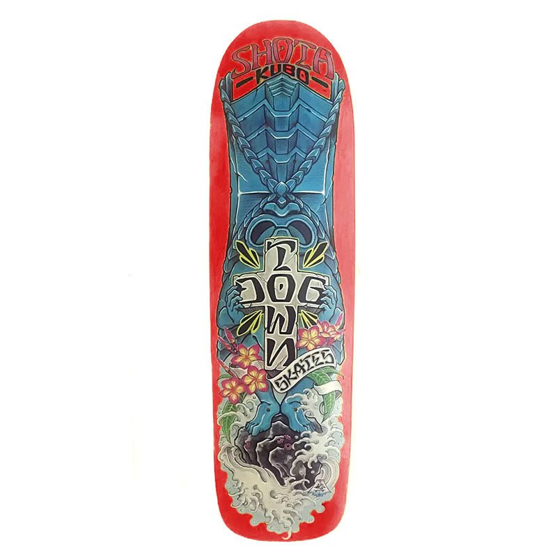 Dogtown 8.75 x 32.575" Shota Kubo Roots Pool Red Stain Skateboard Deck - 5150 Skate Shop