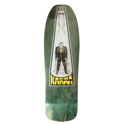 Dogtown 9.625" x 32.375" Karma Tsocheff Puppet (ARMY GREEN STAIN) Skateboard Deck 5150 Skate Shop