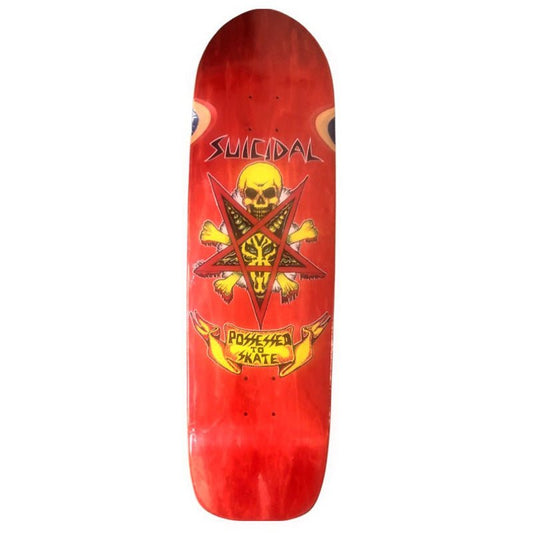 Dogtown 9" x 32.825" Suicidal Skates Possessed to Skate Pool Red Stain Skateboard Deck-5150 Skate Shop