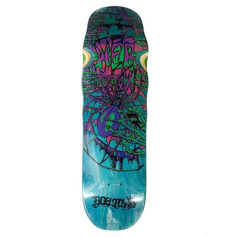 Dogtown 9.25" x 32.2” Web Pool Blue Stain Skateboard Deck-5150 Skate Shop