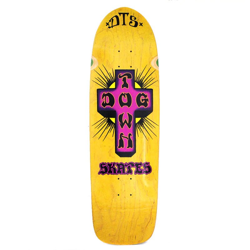 Dogtown 9.523" x 32.366" Yellow Stain Bigger Boy Skateboard Deck-5150 Skate Shop