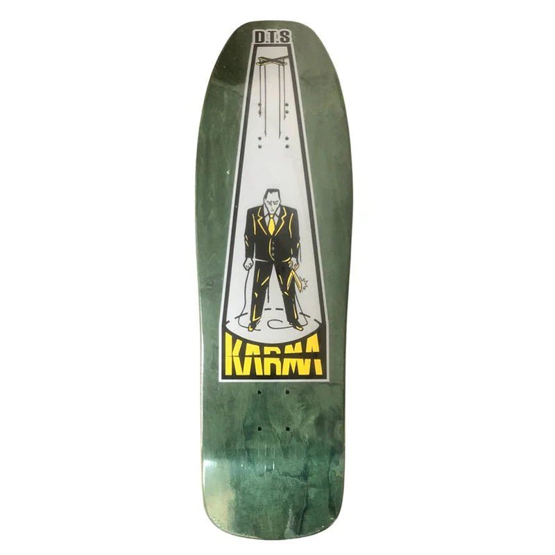 Dogtown 9.625" x 32.375" Karma Tsocheff Puppet (ARMY GREEN STAIN) Skateboard Deck-5150 Skate Shop