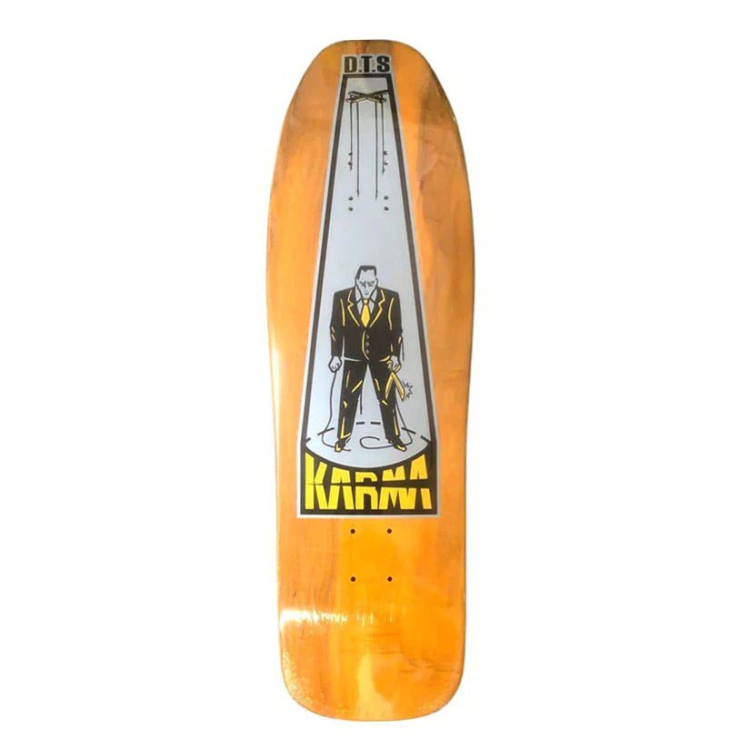 Dogtown 9.625" x 32.375" Karma Tsocheff Puppet (ORANGE STAIN) Skateboard Deck-5150 Skate Shop