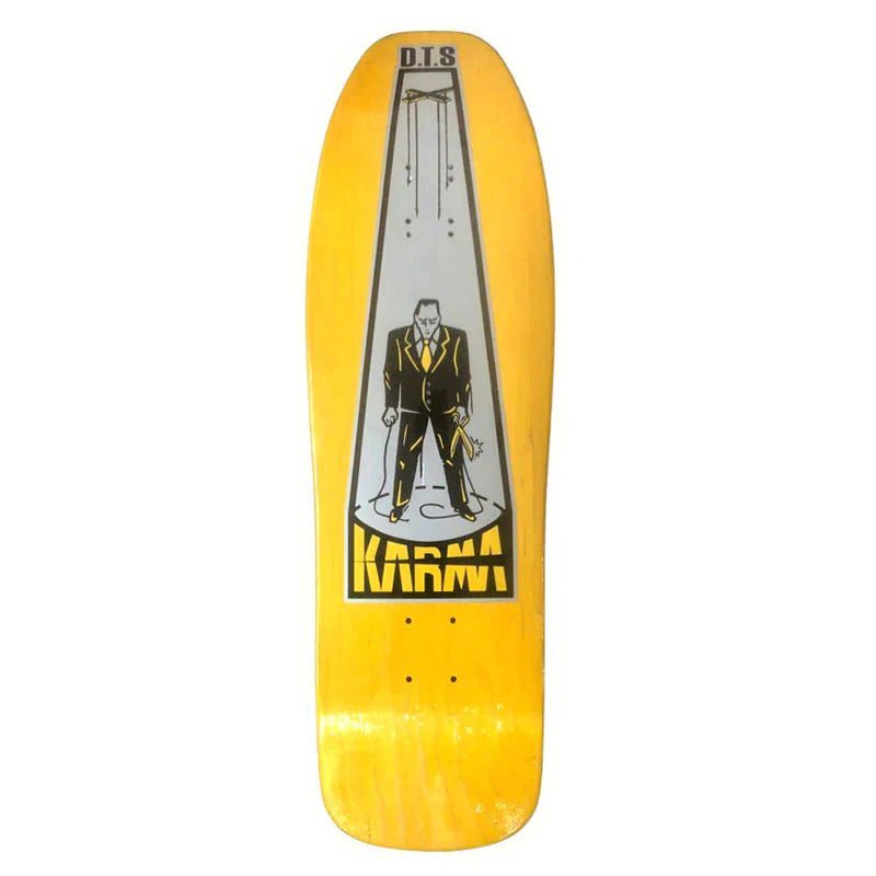 Dogtown 9.625" x 32.375" Karma Tsocheff Puppet (YELLOW STAIN) Skateboard Deck-5150 Skate Shop