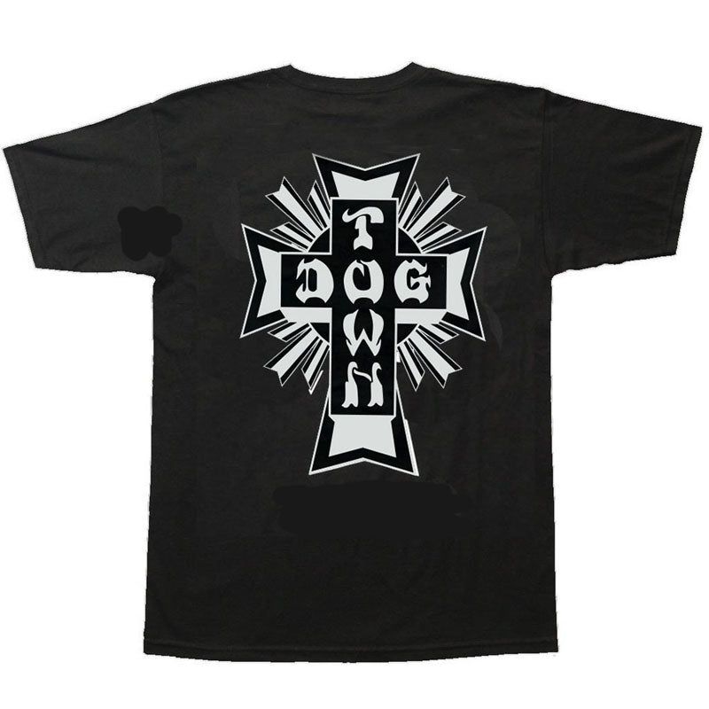 Dogtown Cross Logo Black/White T-Shirts 5150 Skate Shop