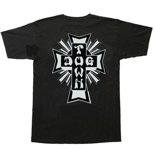 Dogtown Cross Logo Black/White T-Shirts 5150 Skate Shop