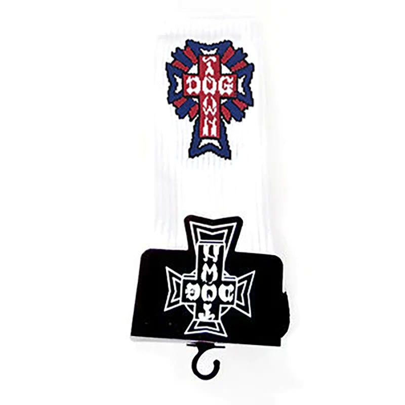 Dogtown Cross Logo Color Crew Socks 1 Pair-5150 Skate Shop