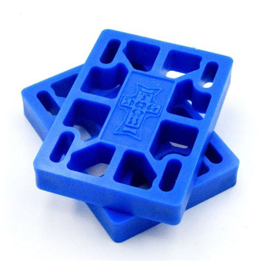 Dogtown Skateboards 1/4" Hard Riser Pads Blue 2pk 5150 Skate Shop