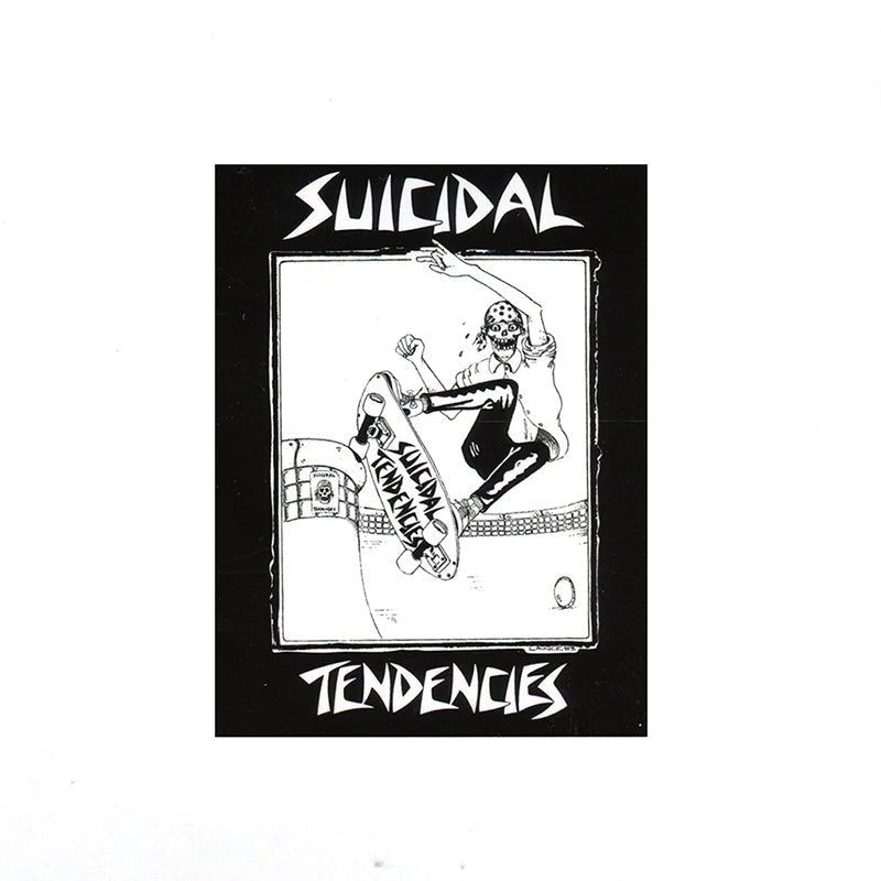 Dogtown Skateboards 3-1/4" x 4-1/4" Black Suicidal Tendencies Pool Skater Sticker 5150 Skate Shop