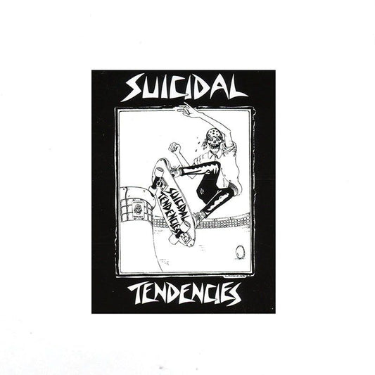 Dogtown Skateboards 3-1/4" x 4-1/4" Black Suicidal Tendencies Pool Skater Sticker 5150 Skate Shop