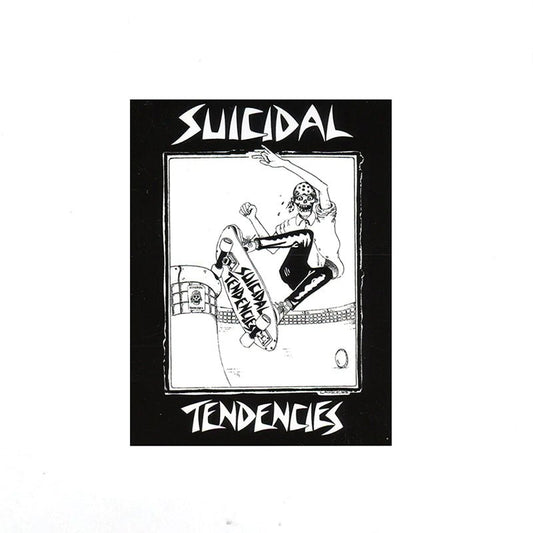 Dogtown Skateboards 3-1/4" x 4-1/4" Black Suicidal Tendencies Pool Skater Sticker-5150 Skate Shop