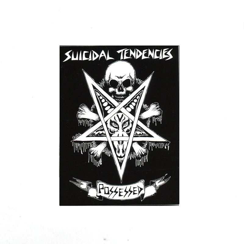 Dogtown Skateboards 3-1/4" x 4-1/4" Black Suicidal Tendencies Possessed to Skate Sticker-5150 Skate Shop