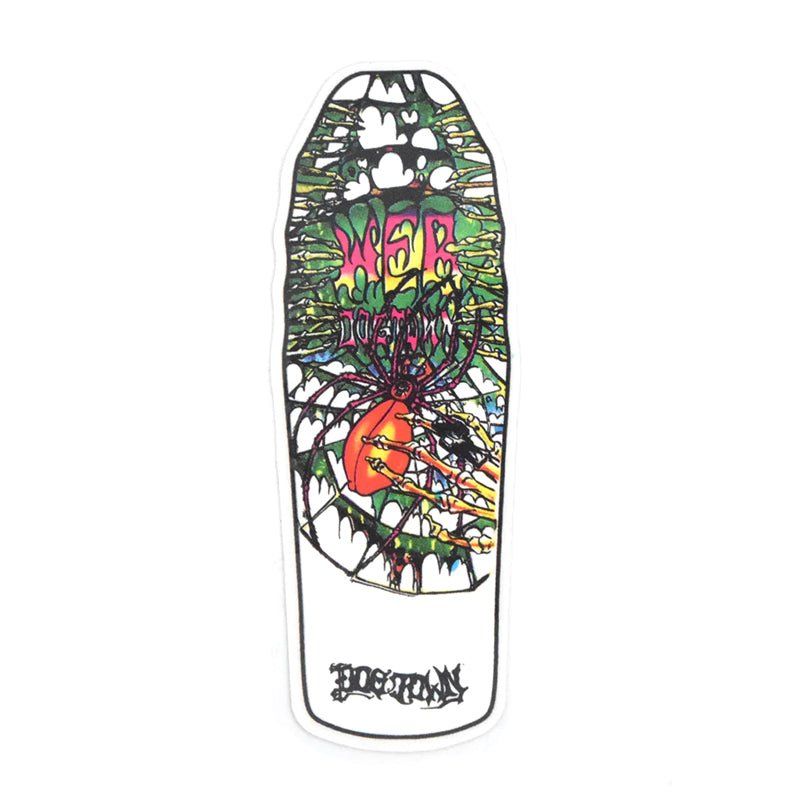 Dogtown Skateboards 4.5" White Web Sticker 5150 Skate Shop