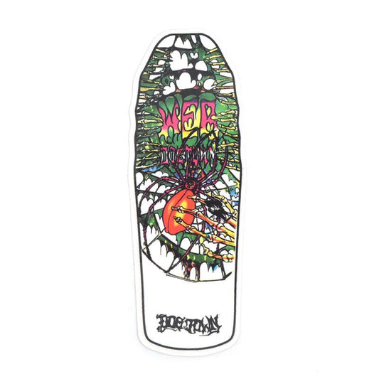 Dogtown Skateboards 4.5" White Web Sticker 5150 Skate Shop
