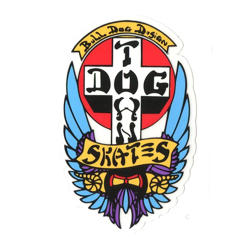 Dogtown Skateboards 4" (Large) OG Bull Dog 70s Sticker 5150 Skate Shop