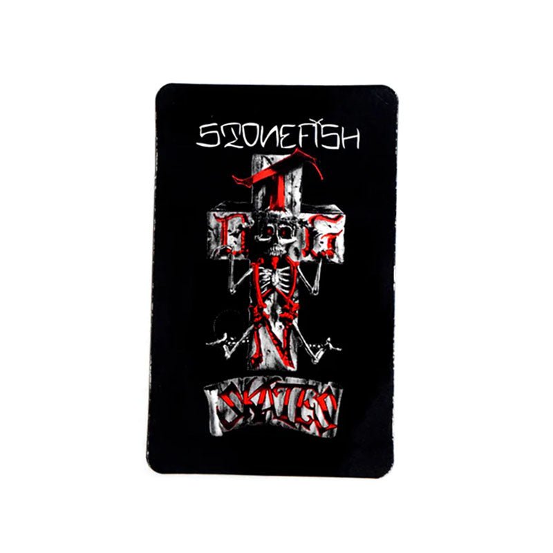 Dogtown Skateboards 4" Tall Black/Red Stonefish Sticker-5150 Skate Shop