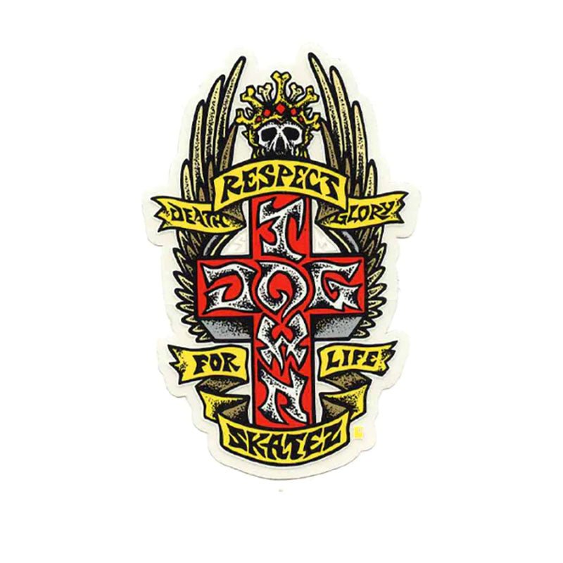 Dogtown Skateboards 4" x 2.5" Respect Sticker-5150 Skate Shop
