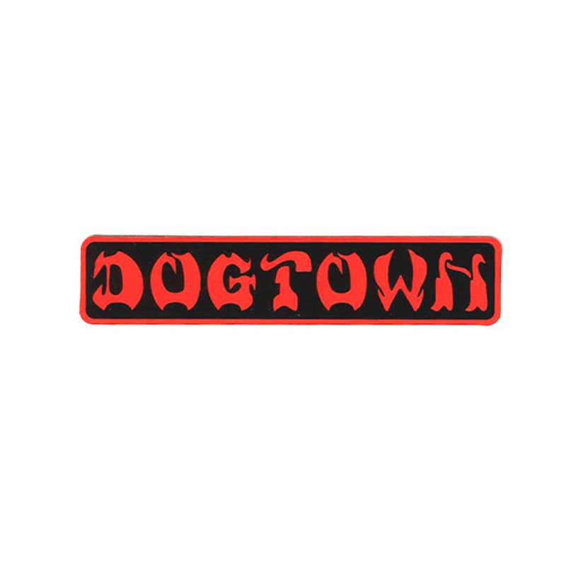 Dogtown Skateboards 8" x 1.5" Bar Logo Black/Red Sticker - 5150 Skate Shop