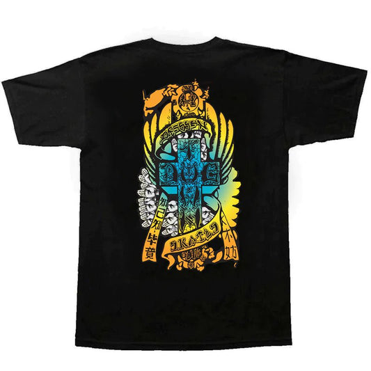 Dogtown Skateboards Eric Dressen Hands Fade Black T-Shirts - 5150 Skate Shop