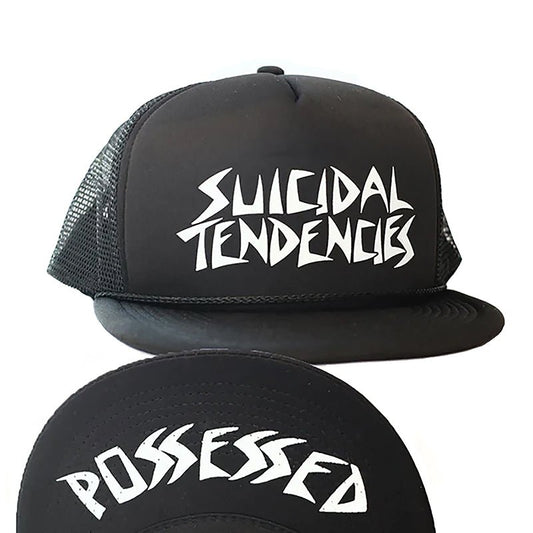 Dogtown Skateboards Suicidal Tendencies ST OG / Possessed Flip Mesh Black Hat - 5150 Skate Shop