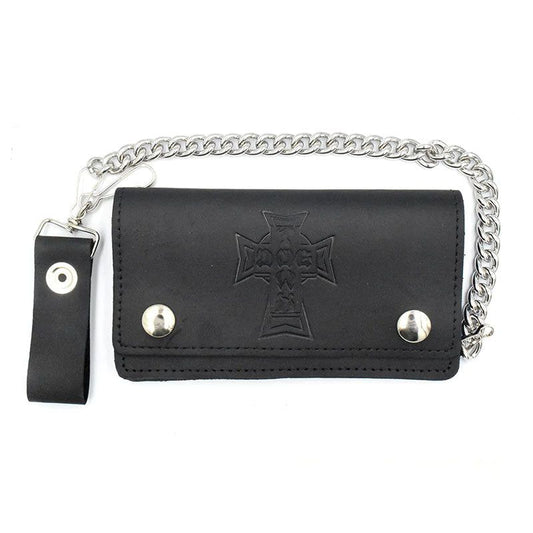 Dogtown Skateboards Vintage Cross Large Leather Chain Wallet 5150 Skate Shop