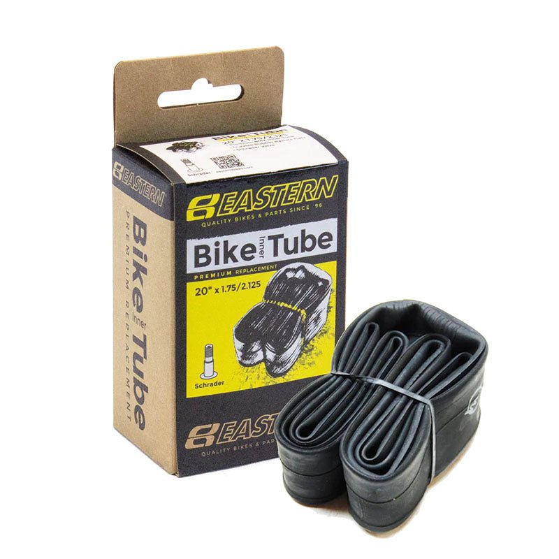 Eastern Bicycles 20"x1.75/2.125, A/V Schrader Black Rubber Inner Tubes - 5150 Skate Shop