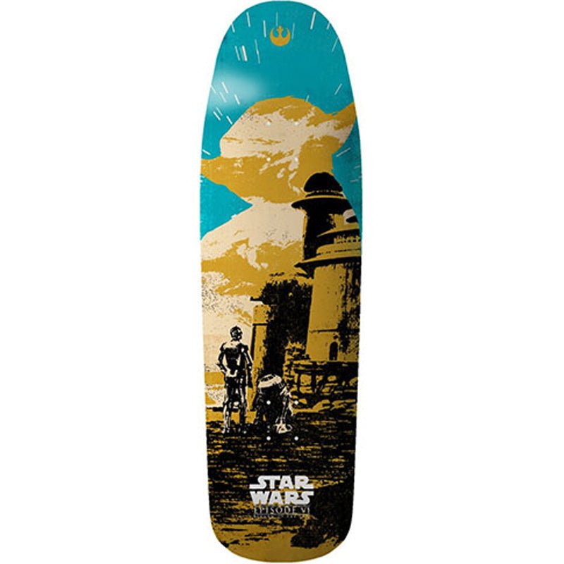 Element x Star Wars 80's Yoda Shaped 9.25" x 32" Skateboard Deck-5150 Skate Shop