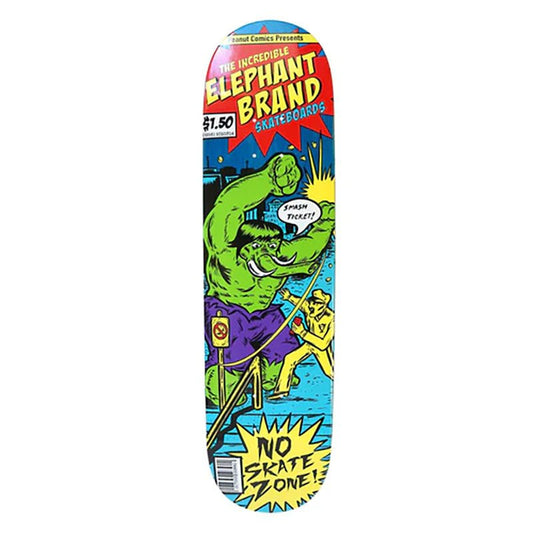Elephant 8.5" x 32.5" Brand Smash Ticket (GREEN) Skateboard Deck - 5150 Skate Shop