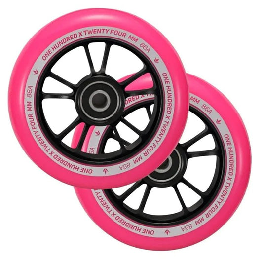 Envy 100mm Black/Pink Scooter Wheels 2pk-5150 Skate Shop