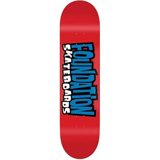 Foundation 8.0" From The 90'S Red PP Skateboard Deck - 5150 Skate Shop