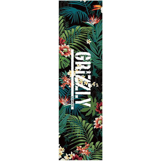 Grizzly 9" x 33" Aloha Black Perforated Skateboard Grip Tape-5150 Skate Shop