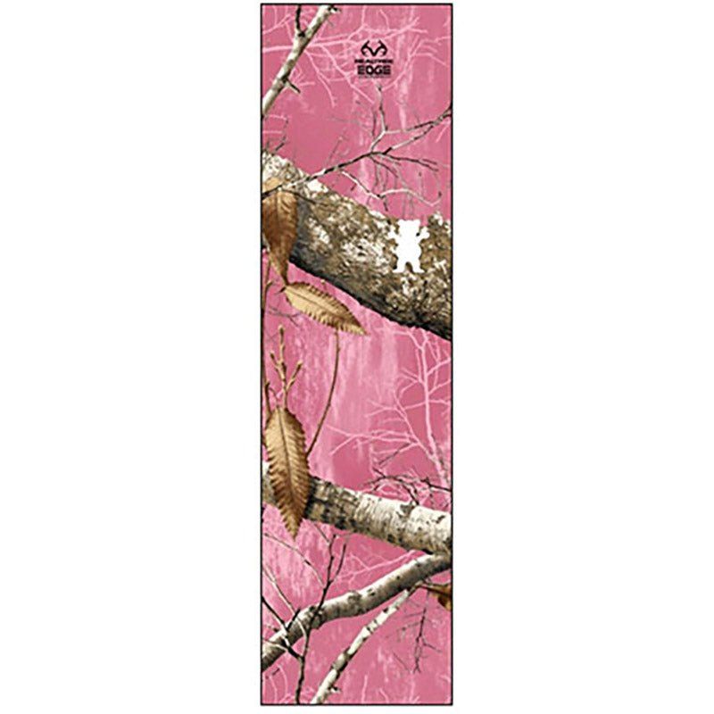 Grizzly 9" x 33" Deep Forest Camo Pink Perforated Skateboard Grip Tape 5150 Skate Shop
