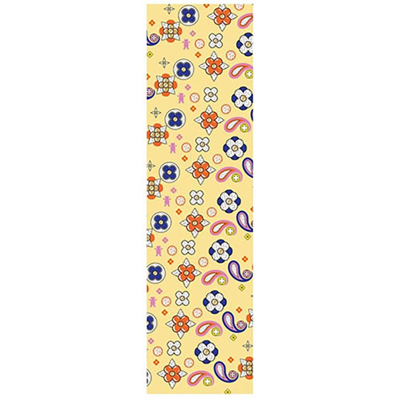 Grizzly 9" x 33" When In Rome Yellow Perforated Skateboard Grip Tape-5150 Skate Shop