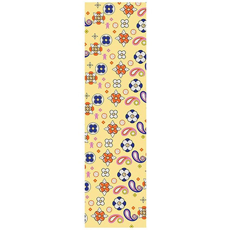 Grizzly 9" x 33" When In Rome Yellow Perforated Skateboard Grip Tape 5150 Skate Shop
