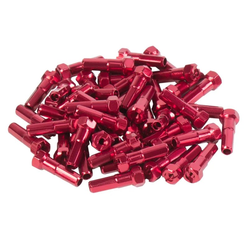 GSPORT Taper-Hex Anodized Red 7075-T6 Aluminum Nipples 40pcs-5150 Skate Shop