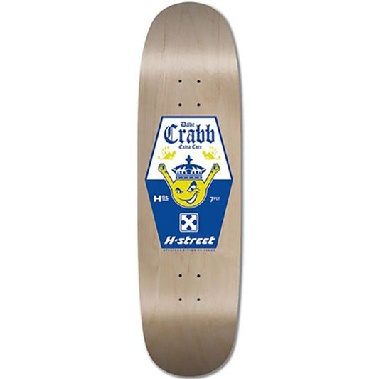 H-Street  8.75" x 32.25" Dave Crabb Corona Natural Shaped Skateboard Deck 5150 Skate Shop