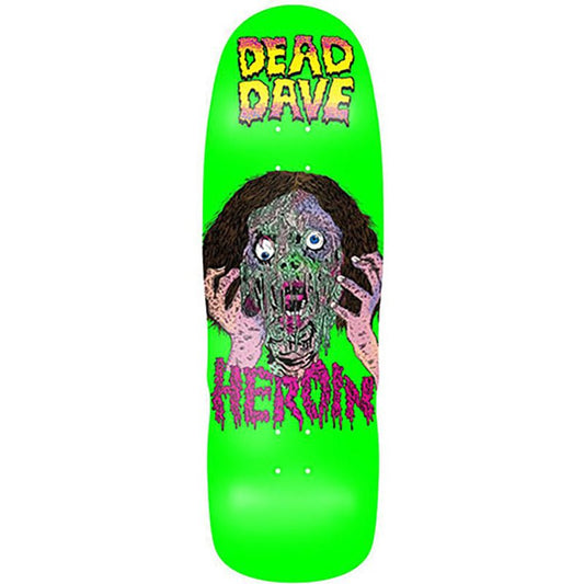Heroin 10.10" Dead Dave Face Melter Shaped Skateboard Deck-5150 Skate Shop
