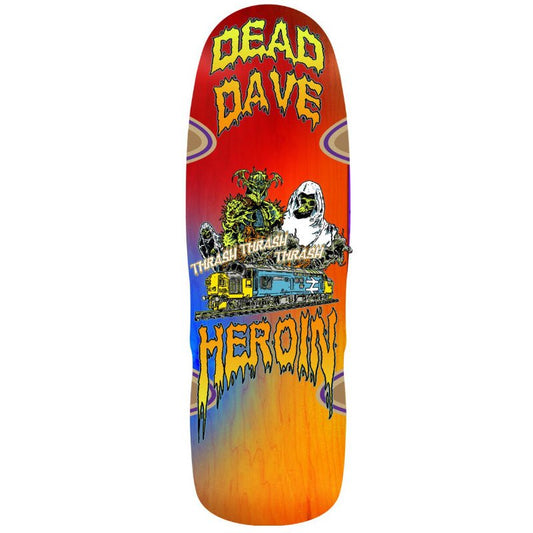 Heroin 10.10" DEAD DAVE Ghost Train Shaped Skateboard Deck - 5150 Skate Shop