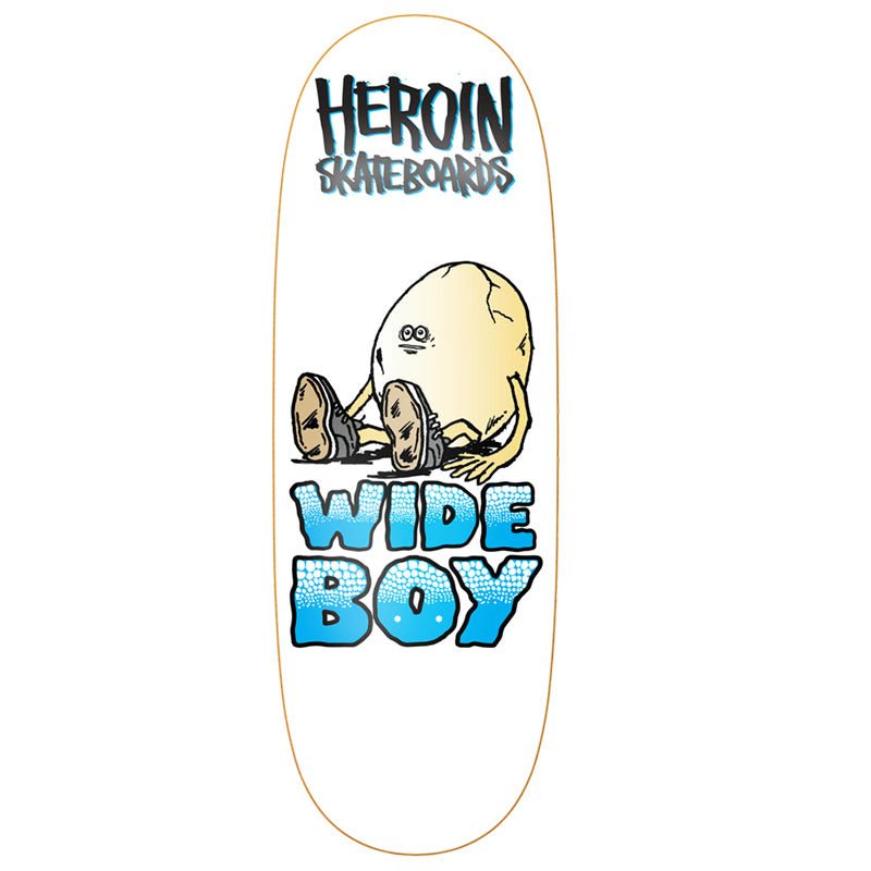 Heroin 10.75" Wide Boy Egg Shaped Skateboard Deck - 5150 Skate Shop