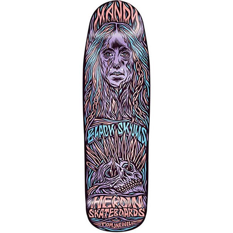 Heroin 9.25" X Mandy X Newell Shaped Skateboard Deck 5150 Skate Shop