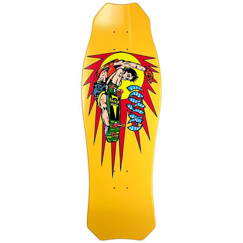 Hosoi 10.25" x 30.25" Rocket Air Yellow Skateboard Deck 5150 Skate Shop