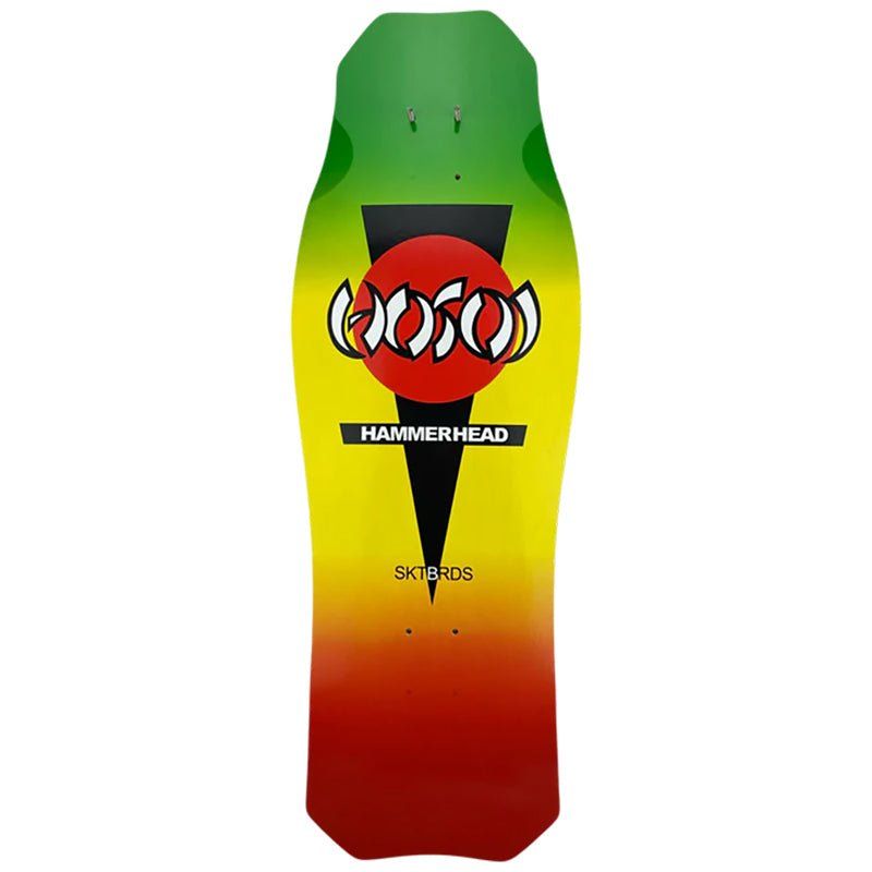 Hosoi 10.5" x 31" O.G. Hammerhead Rasta Skateboard Deck 5150 Skate Shop
