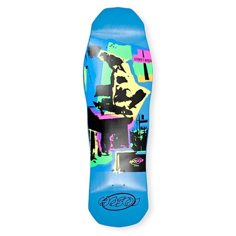 Hosoi 10" x 32.75" Pop Art 87 Large BLUE DIP Skateboard Deck 5150 Skate Shop