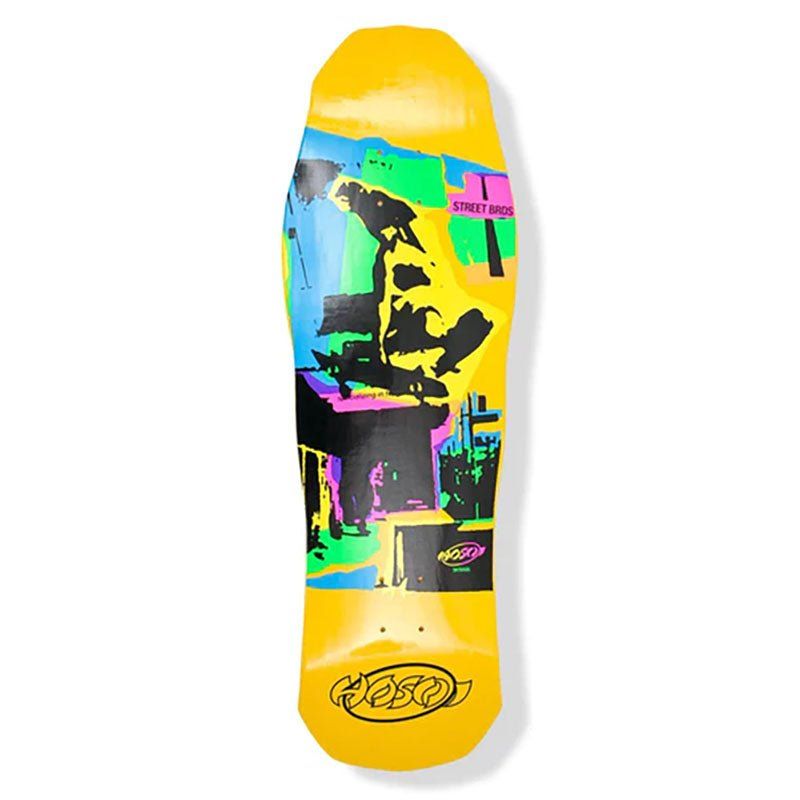 Hosoi 10" x 32.75" Pop Art 87 Large YELLOW DIP Skateboard Deck 5150 Skate Shop